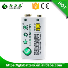 Geilienergy Factory Oem Ni-mh Rechargeable 9V Battery Pack 200mAh